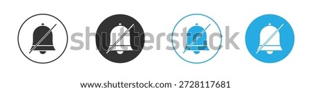 Notification off icon. simple illustration graphic doodle black design