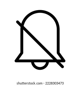 Notification Off Icon Vector Symbol Design Illustration