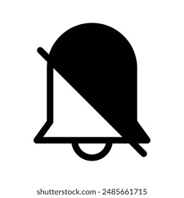 Notification Off Icon Vector Symbol Design Illustration