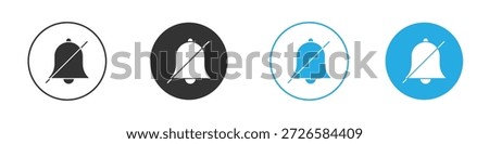 Notification off icons, for mobile concept and web design. vector illustration. EPS10