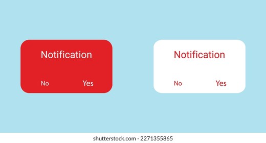 La notificación sobre el fondo azul. Icono de recordatorio. Ilustración del vector