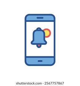 Notification on Phone Icon for Mobile Alerts
