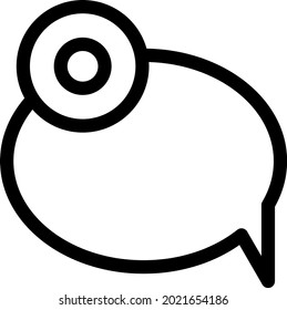  Notification Outline Vector Icon Design
