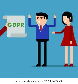 Notification of people about the GDPR