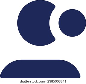 Notification from personal page black glyph ui icon. Social media. User interface design. Silhouette symbol on white space. Solid pictogram for web, mobile. Isolated vector illustration