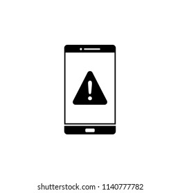 notification in the phone icon. Element of web icon for mobile concept and web apps. Glyph notification in the phone icon can be used for web and mobile