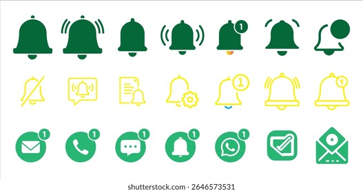 Notification Pop-up bell with ringing alert