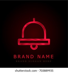 Notification red chromium metallic logo