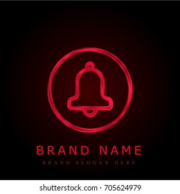 Notification red chromium metallic logo