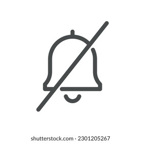 Notification related icon outline and linear vector.