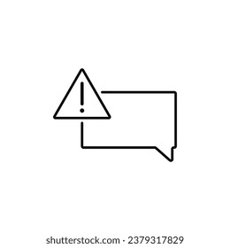 Benachrichtigungsbezogene Vektorliniensymbole. Enthält Symbole wie Mute, Notice, Notification Bell und mehr