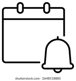 Ícone de lembrete de notificação Marca de logotipo isolada da estrutura de tópicos