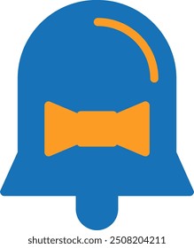 Notification Ribbon Flat Two Color Vector Icon Design