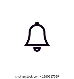 notification ring icon with white background