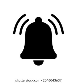 Notification ringing bell icon,  Alert, ringing sign symbol