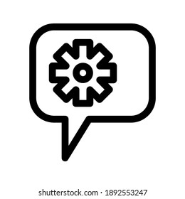 Notification Setting icon or logo isolated sign symbol vector illustration - high quality black style vector icons
