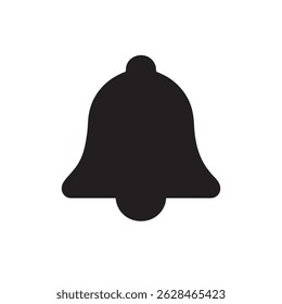 Vector de silueta de notificación sobre fondo blanco 