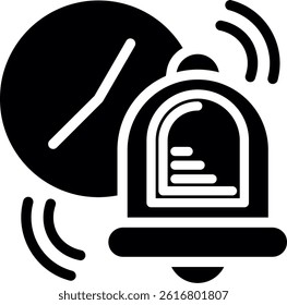 Notification Sound Glyph Vector Icon Design