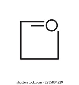 símbolo de signo de icono de barra de estado o notificación, ilustración vectorial en fondo blanco. perfecto para ui ux, etc.