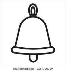 Vector de esquema de icono de stock de notificación