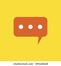 Notification symbol social comments icon. Flat vector illustration EPS 10