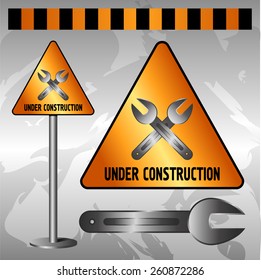Notification that the project is under construction