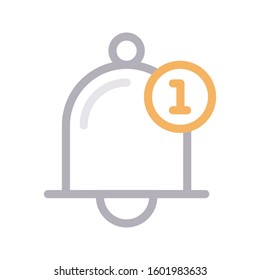 notification vector color line icon 