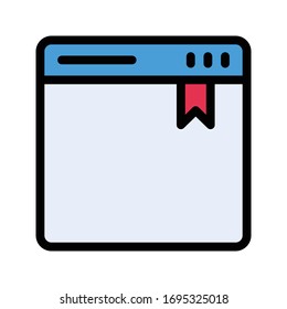 notification vector flat color icon 