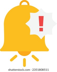 notification Vector Flat Icon Illustration