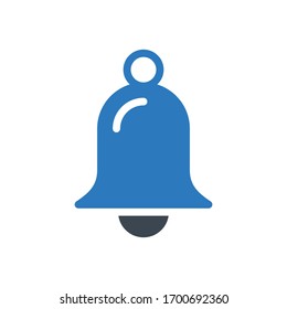 icono de color de glifo vectorial de notificación 