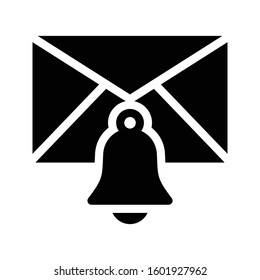 notification vector glyph flat icon 
