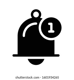 notification vector glyph flat icon