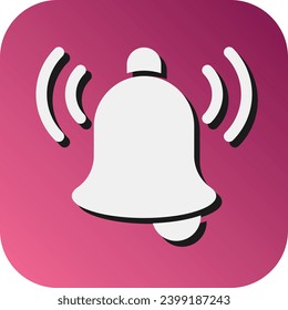 Notification Vector Glyph Gradient Background Icon For Personal And Commercial Use.
