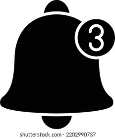 Notification vector icon. Can be used for printing, mobile and web applications.