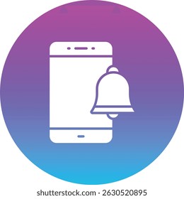 Notification vector icon. Can be used for printing, mobile and web applications.