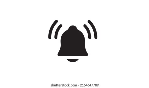 Notification vector icon design on white background
