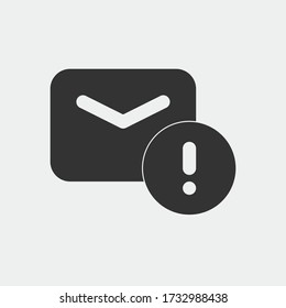 signo de ilustración de icono de vector de notificación para web y diseño