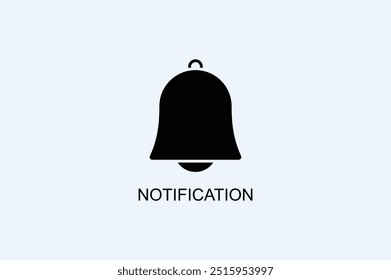 Icono De Vector De Notificación O Ilustración De Logo