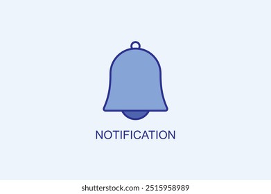 Icono De Vector De Notificación O Ilustración De Logo