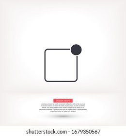 Icono de vector de notificación, diseño plano de lorem ipsum