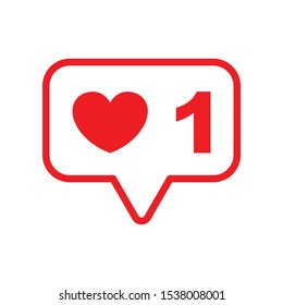 Notification Vector Icon for Social Media. Notification Vector Icon Design Template