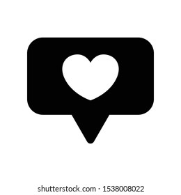 Notification Vector Icon for Social Media. Notification Vector Icon Design Template