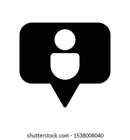 Notification Vector Icon for Social Media. Notification Vector Icon Design Template