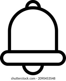 ilustración vectorial de notificación aislada en un fondo transparente. iconos vectoriales de trazo para el concepto o gráficos web.