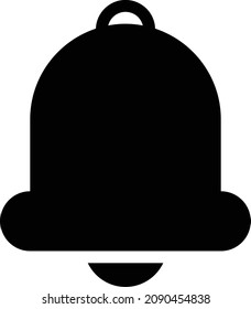 ilustración vectorial de notificación aislada en un fondo transparente. iconos vectoriales de glifo para el concepto o gráficos web.