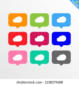 Notification vector symbol in multiple colors