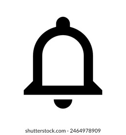 Notifications bell button icon vector design in eps 10