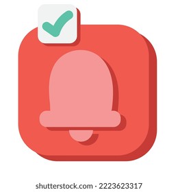 notifications bell button interfase icon