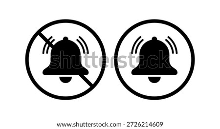 Notifications Circle Bell Icons Vector On White Background