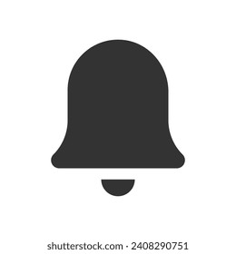 Notifications glyph vector icon isolated. Notifications stock vector icon for web, mobile app and ui design
